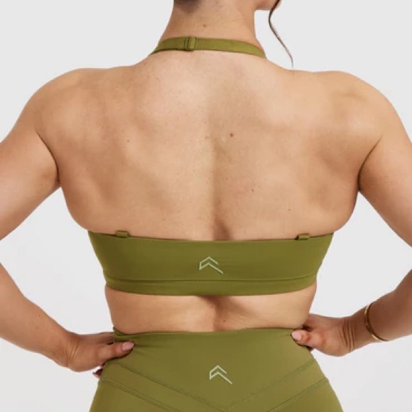 Oner Active Unified Twist Sports Bra - Olive Green - M - Picture 3 of 5
